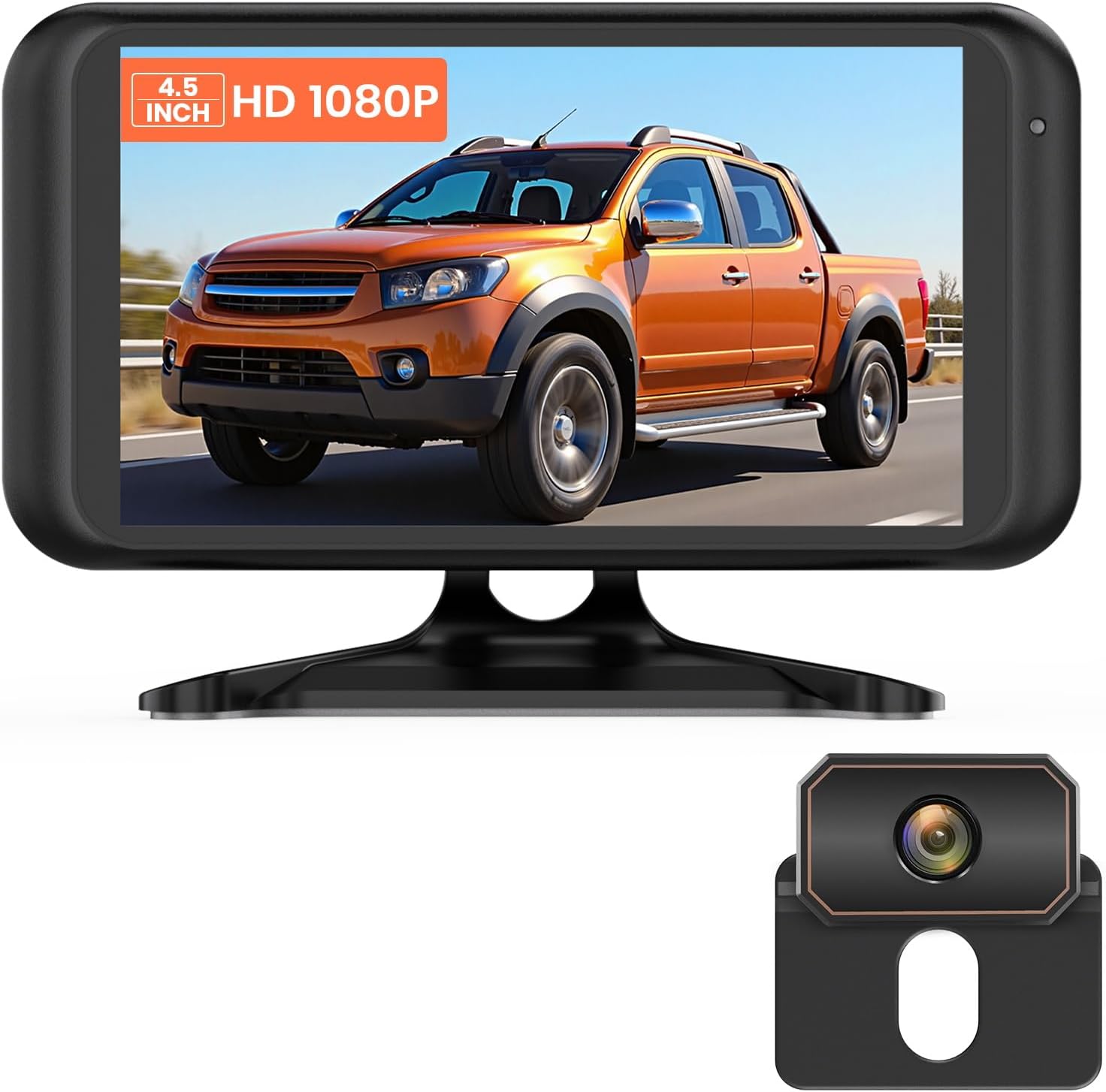 AUTO-VOX Wireless Reversing Camera Kit for Car with 4.5" Monitor (1080P) – IP69K, Colour Night Vision
