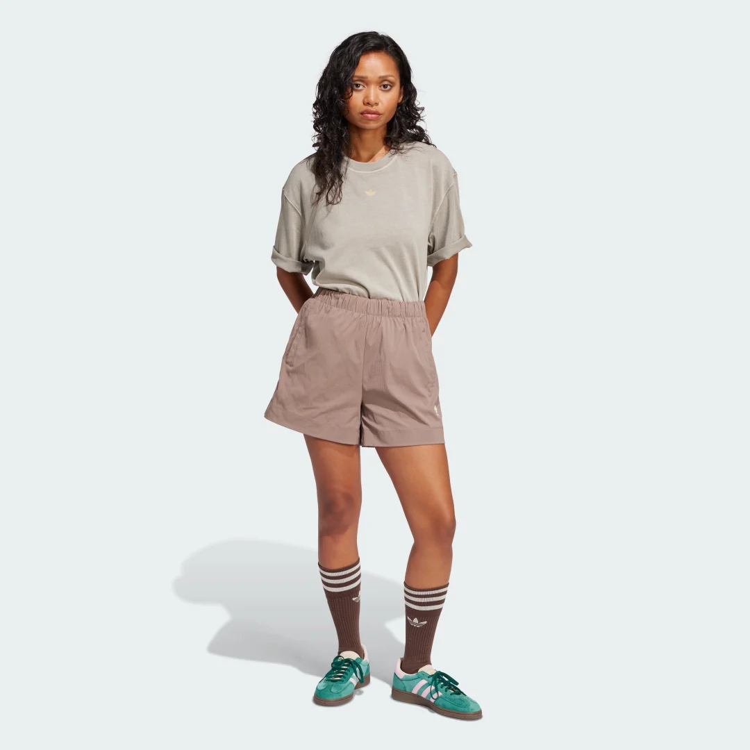 Detalle de Adidas Camiseta Washed Oversized – Verde