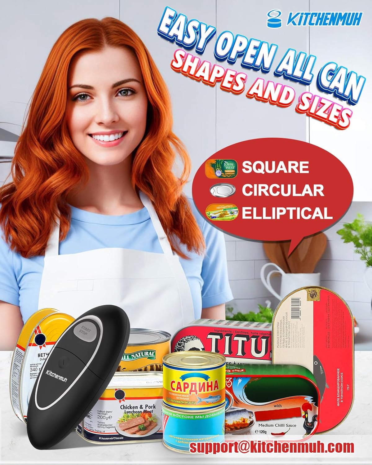 Detalle 2 de One Touch Electric Can Opener for Seniors