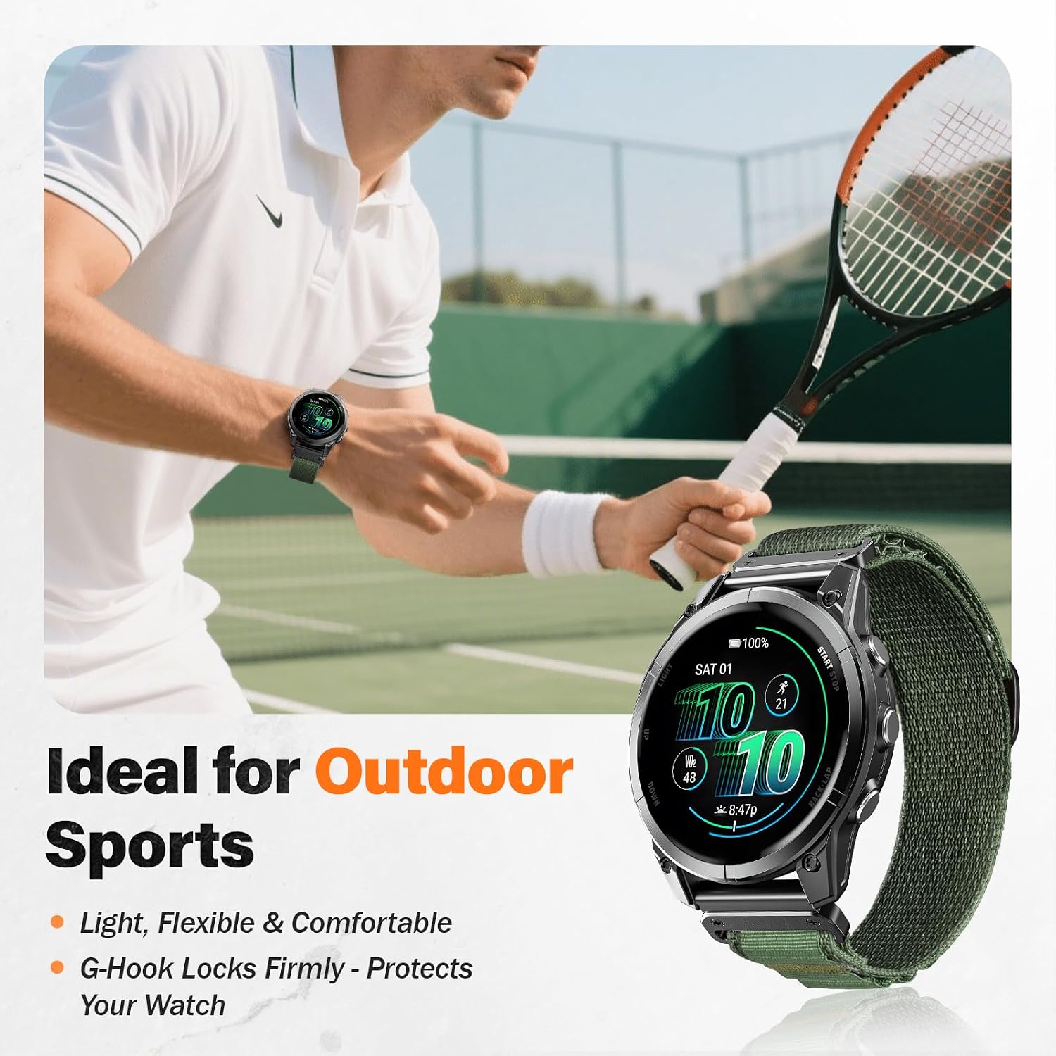 Detalle 1 de NotoCity 22mm Quickfit nylon strap