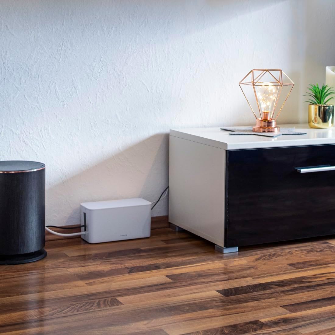 Thumbnail 6 de Hama Kabelbox Mini (weiß) – Kabelmanagement für Steckdosenleisten & Ladegeräte