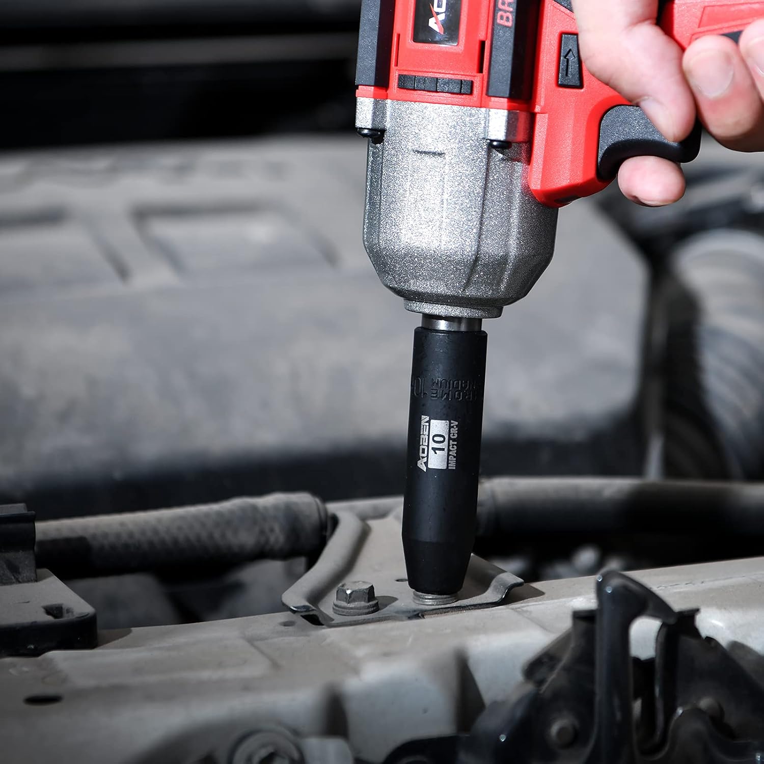 Thumbnail 6 de AOBEN 29-Piece 1/2-Inch Impact Socket Set (SAE & Metric) with 3"/5"/10" Extensions