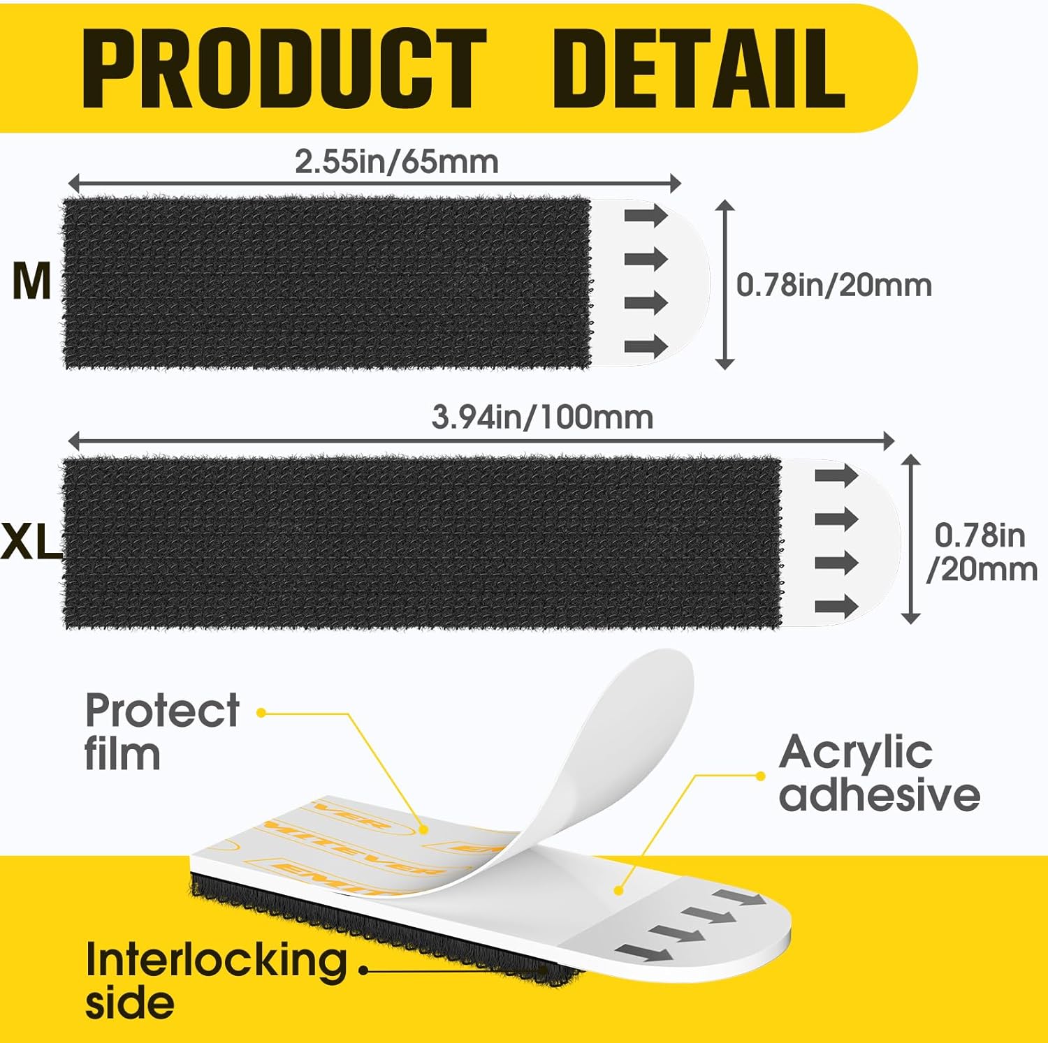 Thumbnail 3 de Emitever Picture Hanging Strips Heavy Duty M-20