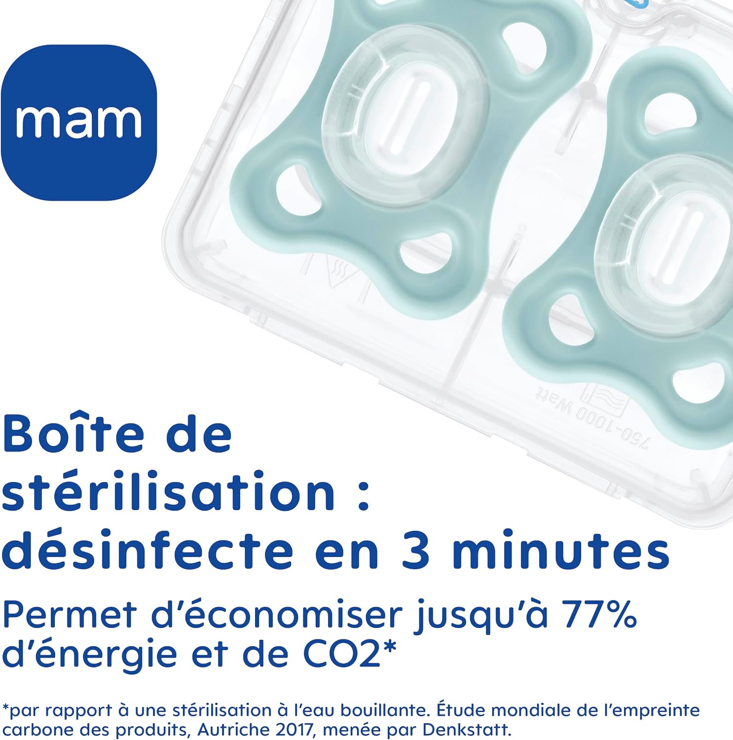 Detalle de MAM Sucette Comfort Rose/Beige – Lot de 2 tétines pour Bébé 2–12 mois