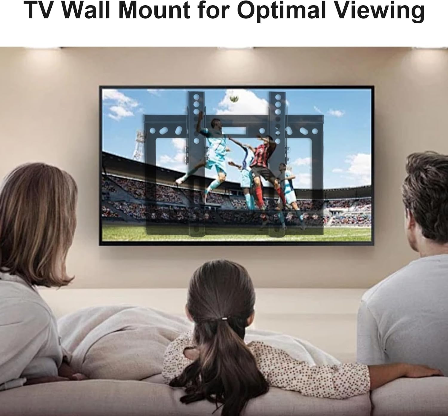 Detalle de TV Wall Bracket for 14–42 Inch: Universal Mount with Tilt for Flat & Curved TVs (Max VESA 200x200)