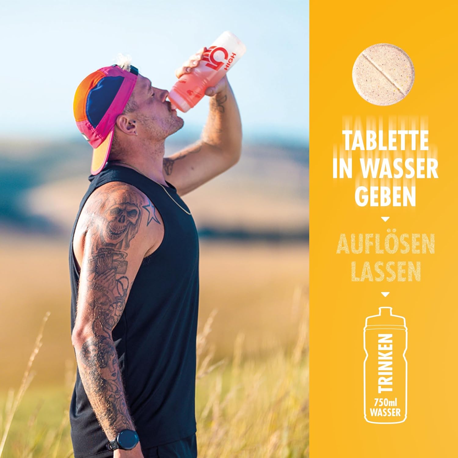 Detalle de HIGH5 ZERO Elektrolyte Ohne Zucker – Hydration-Boost für Training und Alltag (40 Tabletten, 2x20)