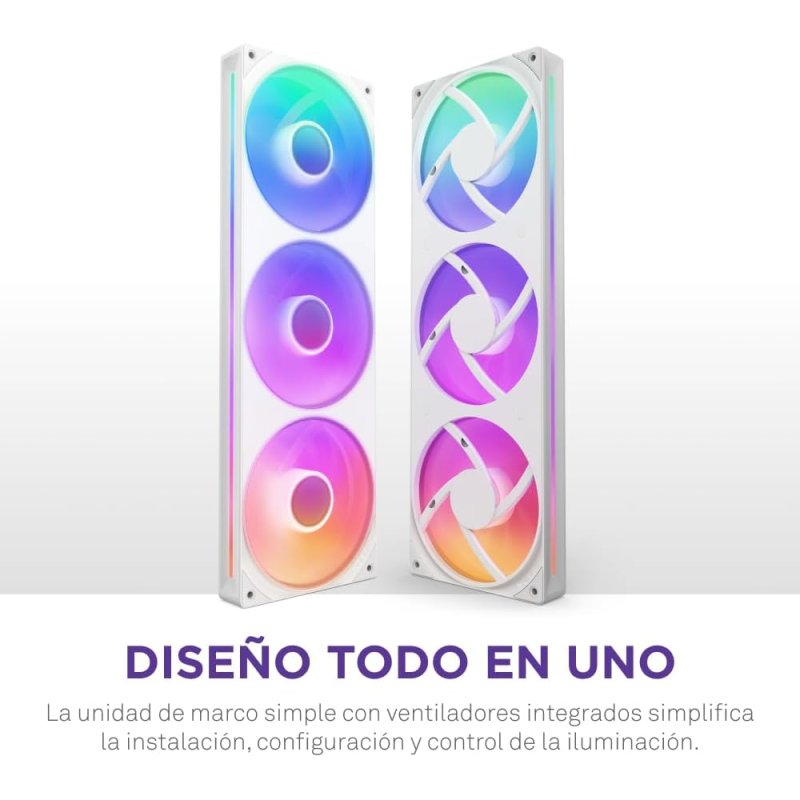 Thumbnail 3 de Nzxt F360 RGB ventiladores 360mm Blanco 📷