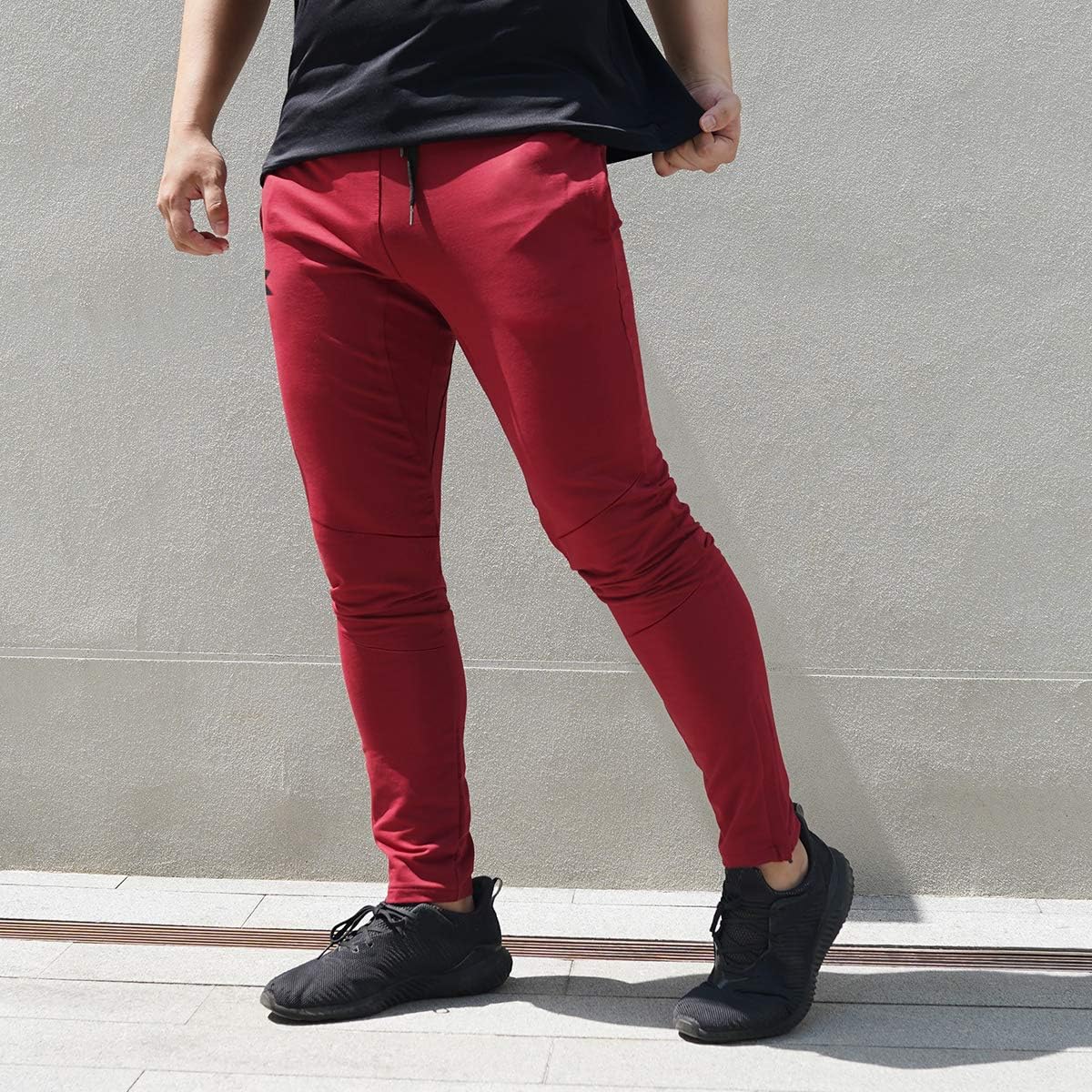 Thumbnail 1 de Brokig gym joggers with hidden zip