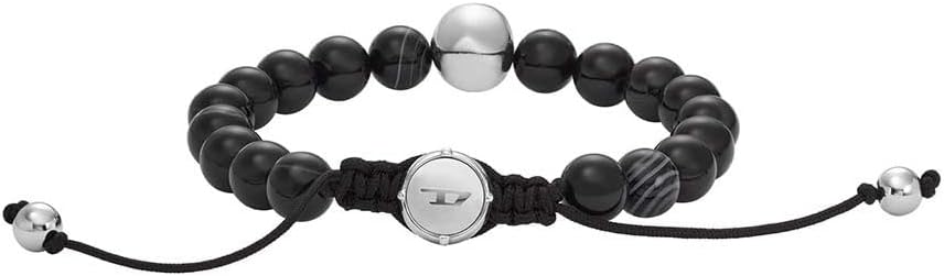 Thumbnail 1 de Diesel Homme – Bracelet en perles semi-précieuses avec fermoir à glissière