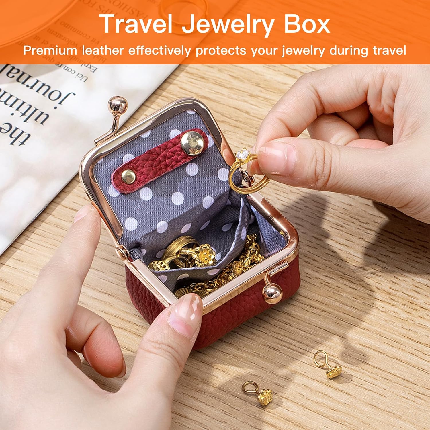 Thumbnail 2 de Travel Jewelry Box, Genuine Leather