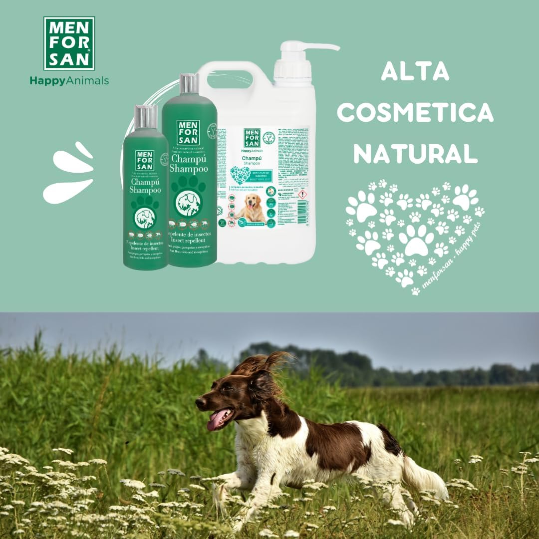 Detalle 2 de Menforsan Shampoing per cani Repellente Insetti alla Citronella