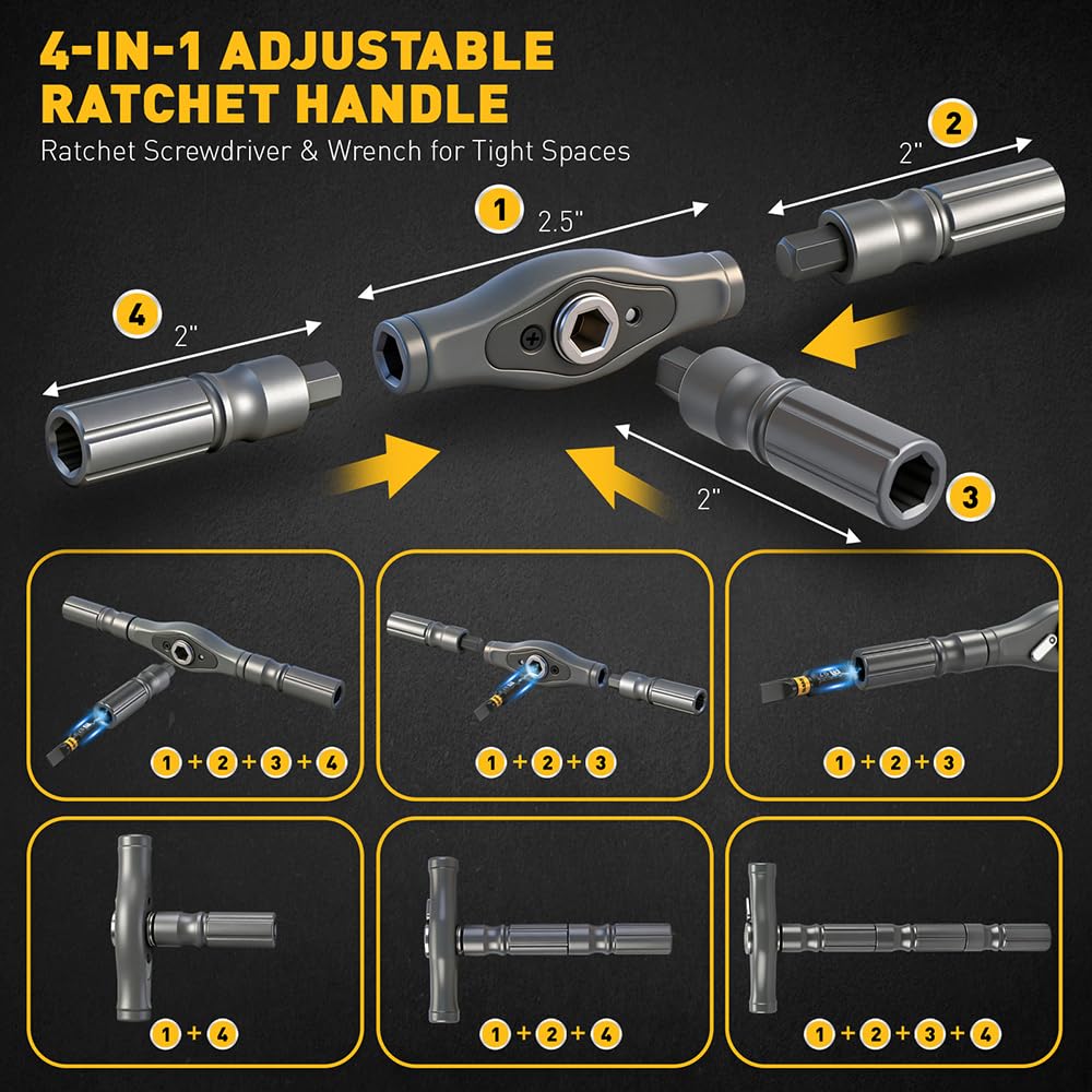 Detalle 2 de Magnetic Ratchet Screwdriver Set, 46-in-1