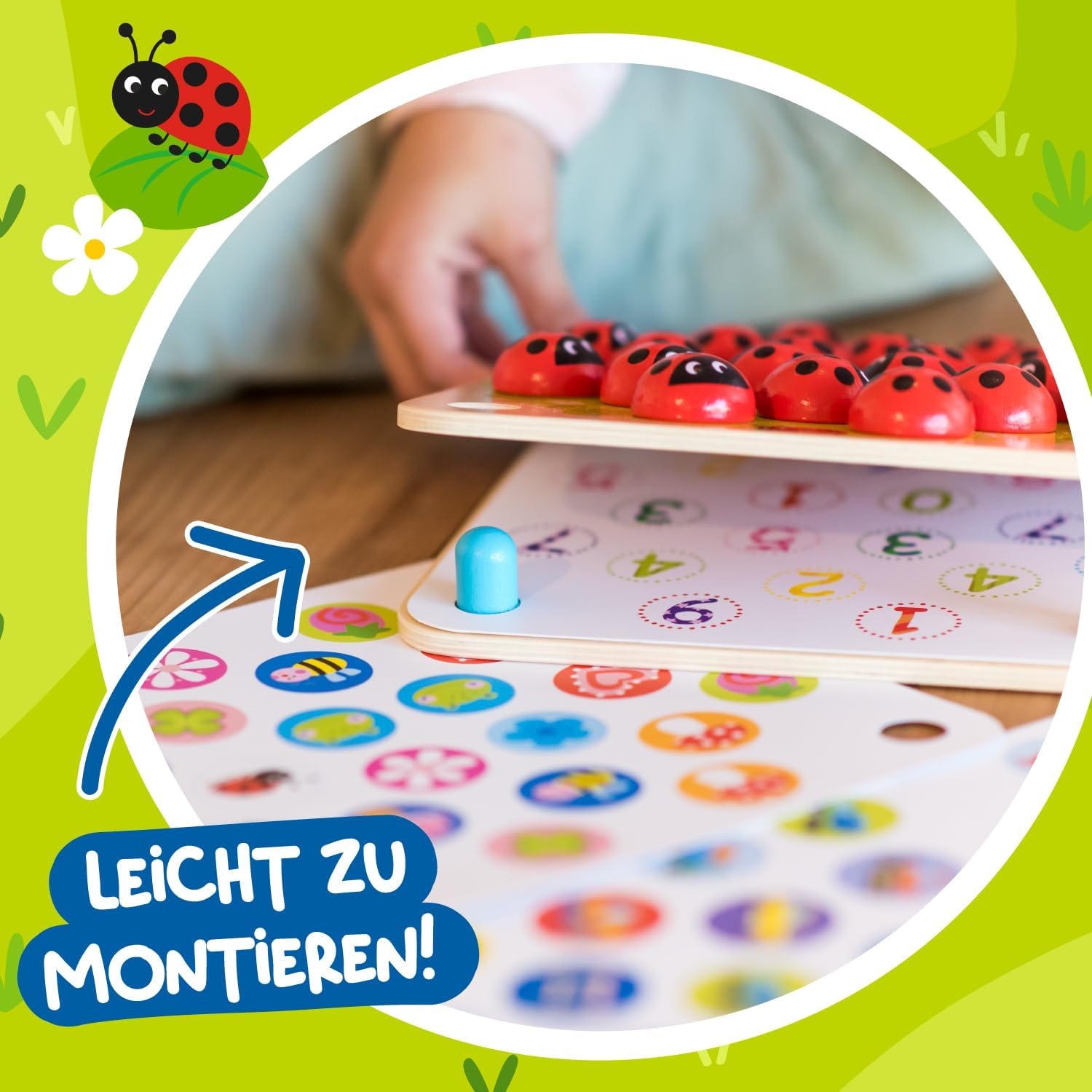 Thumbnail 6 de Nene Toys Marienkäfer-Garten Gedächtnisspiel 10 Muster