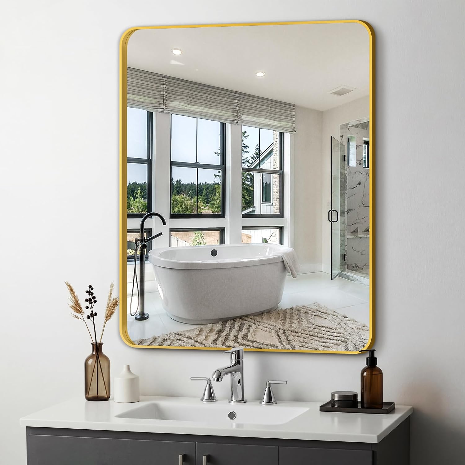 Detalle de Delma Bathroom Mirror, 36x30