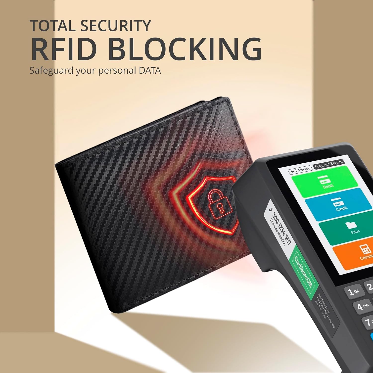 Thumbnail 4 de Real slim RFID bifold wallet