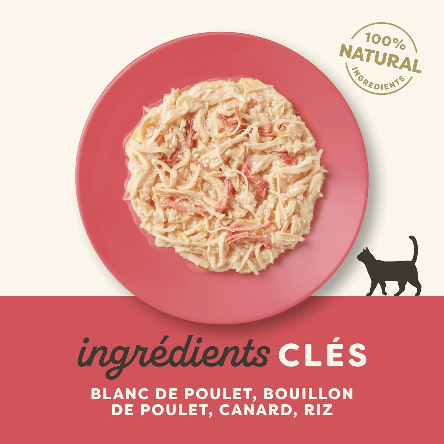 Detalle de Applaws 100% Nourriture humide pour chats adultes Natural Wet, Tasty Chicken with Duck — 24 boîtes de 156 g