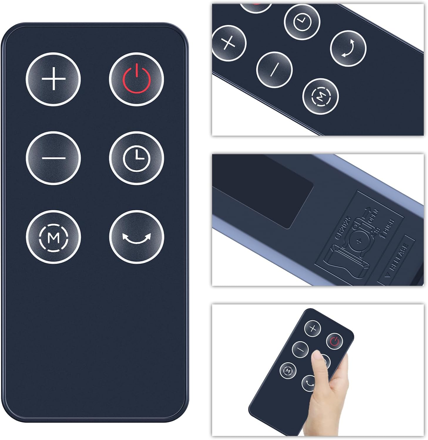Thumbnail 3 de TCNOUMT Tower Fan Replacement Remote Control for Climatik/Pelonis/SH-1516D - Plug & Play