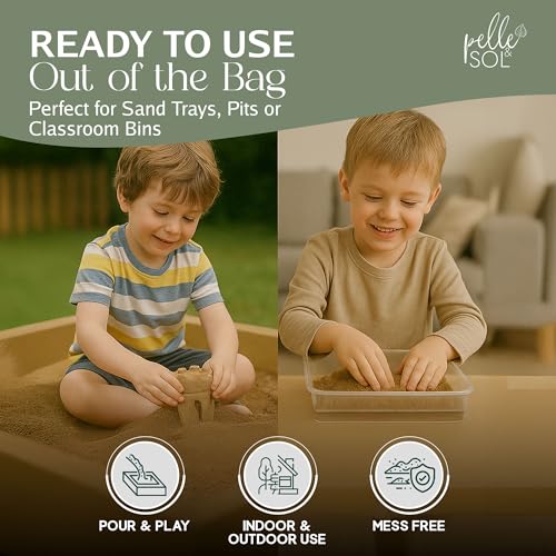 Thumbnail 3 de Pelle & Sol 10kg Soft Play Sand – Fine Texture Sand for Sandpit, Shell Pit, Water Table, and Creative Play