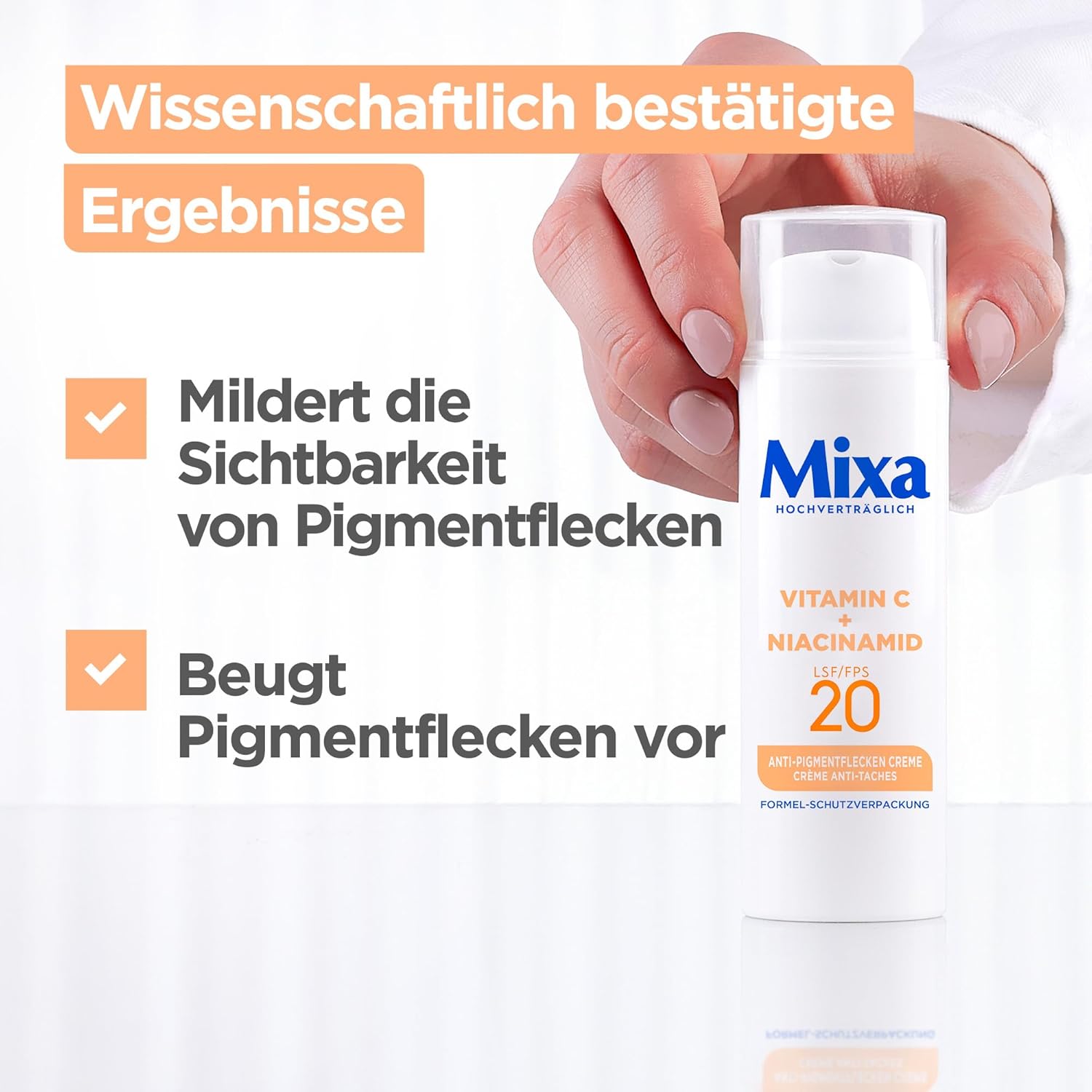 Thumbnail 4 de Mixa Crema antipigmento con vitamina C e niacinamide, SPF 20, 50 ml