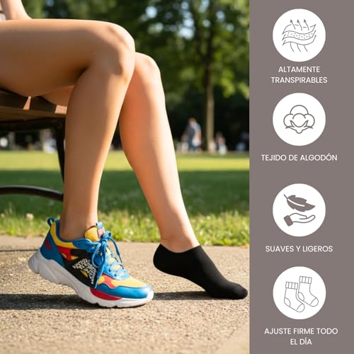 Detalle 2 de Balseti 6 pares de Calcetines Invisibles Pinkies para Hombre y Mujer