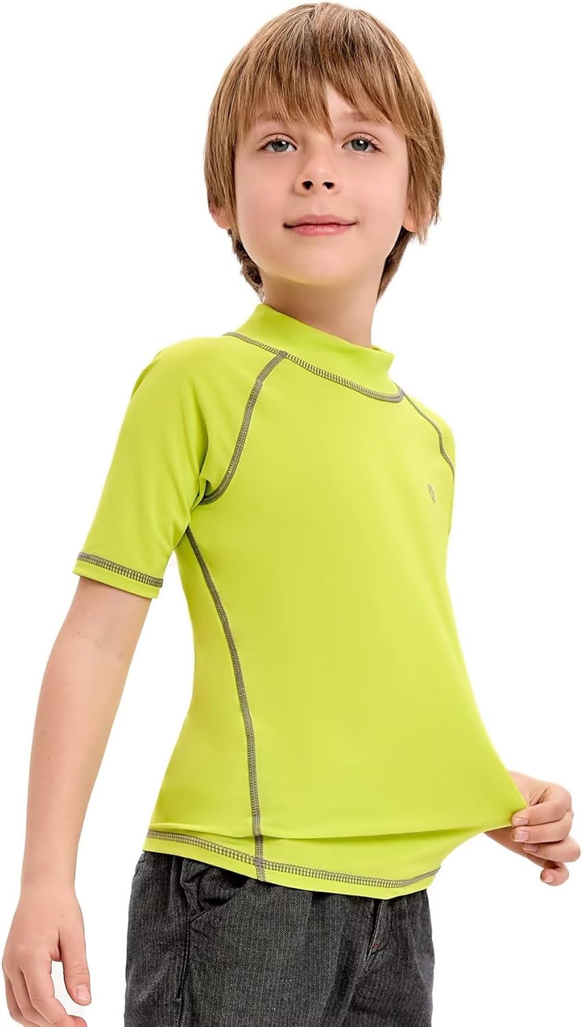 Detalle de Generic Boy's B03-fresh Green Rash Guard Shirt