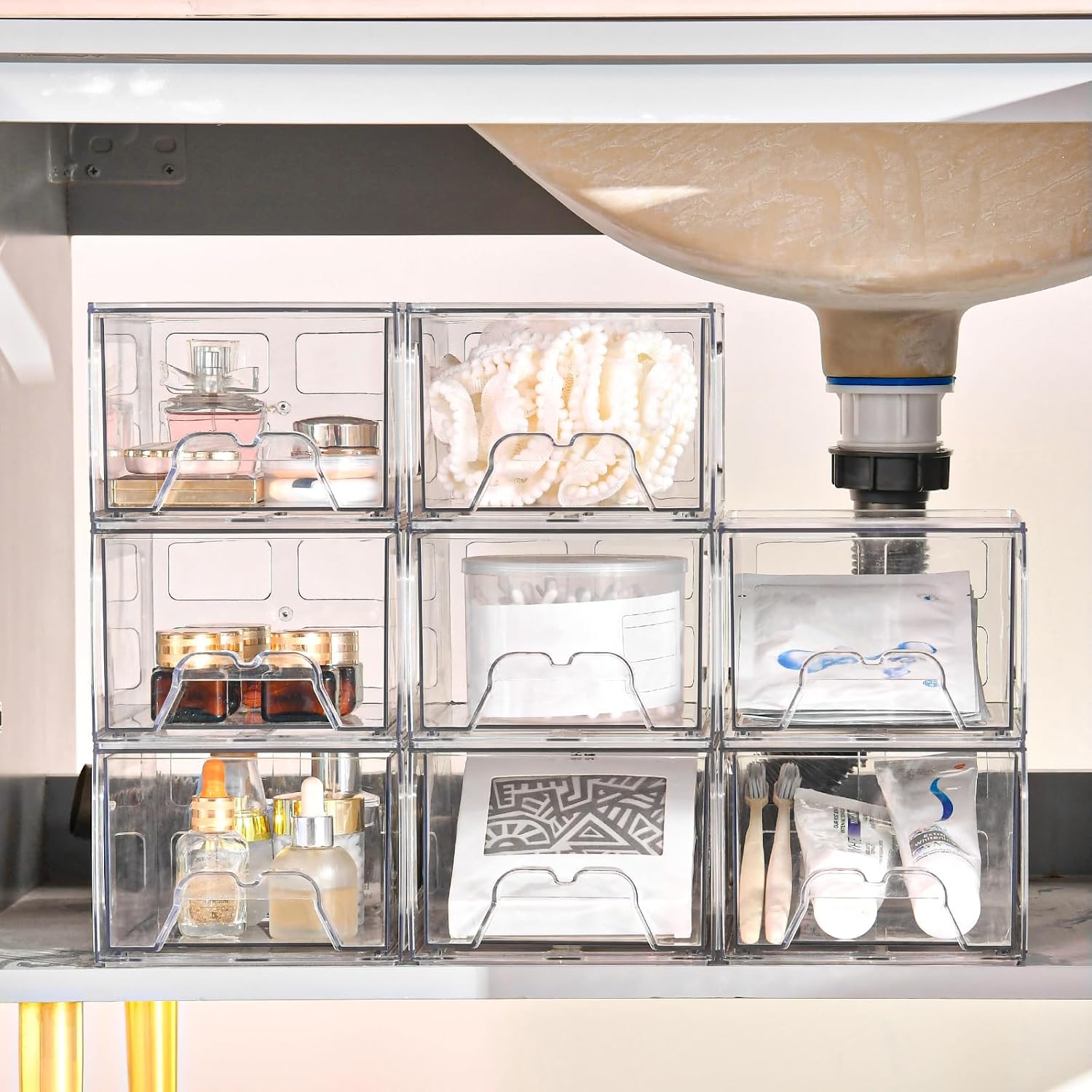 Detalle 2 de Stebopum Acryl Kosmetik Organizer 4er Set