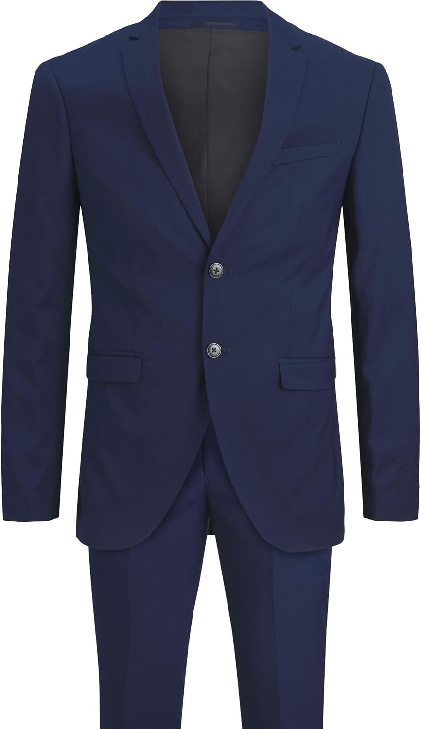 Detalle de Jack&Jones Plus Jprfranco Anzug Ps – Medieval Blue, Größe 72