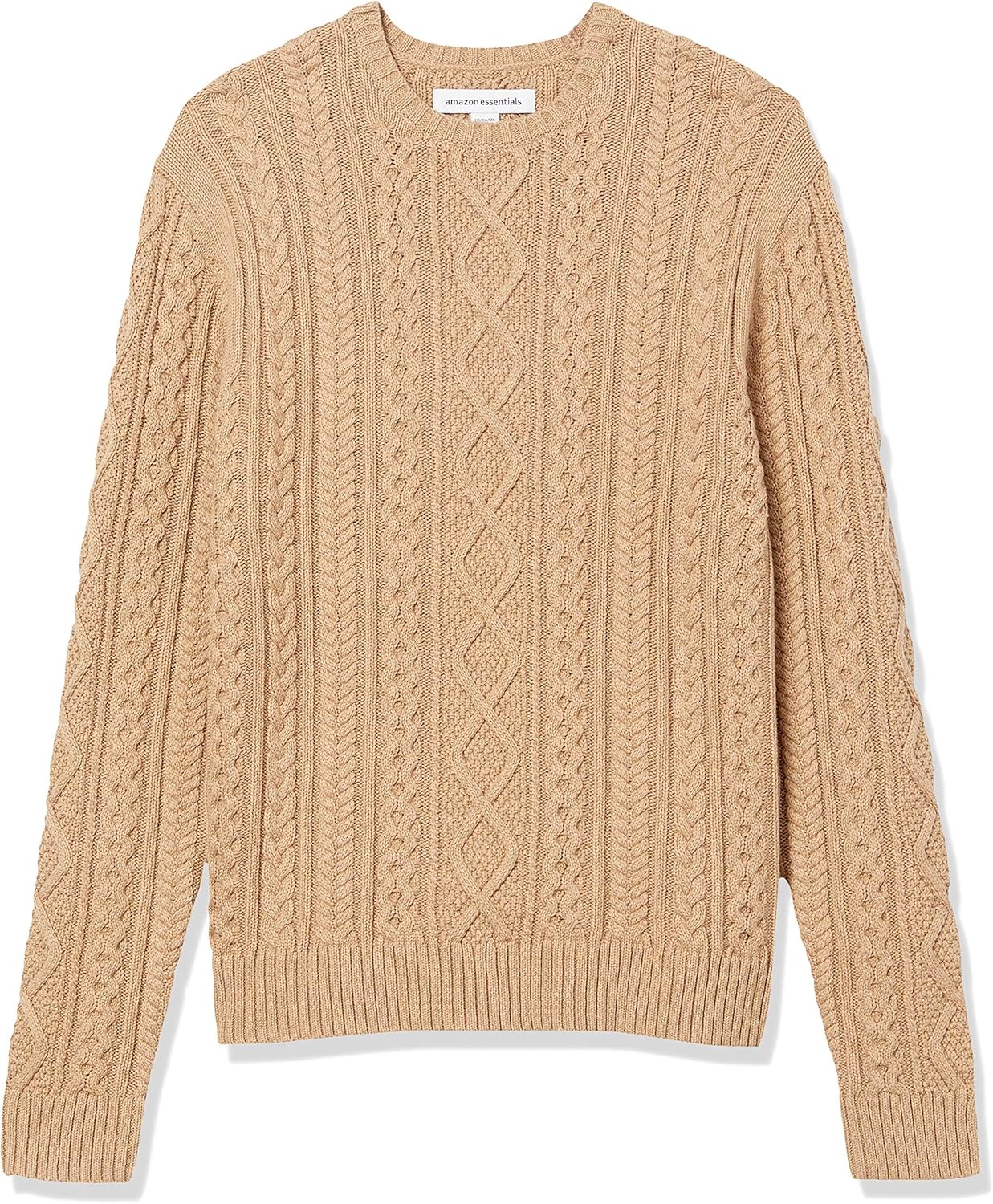 Thumbnail 5 de Herren Pullover mit Zopfmuster aus 100% Baumwolle – Amazon Essentials Rundhalsausschnitt