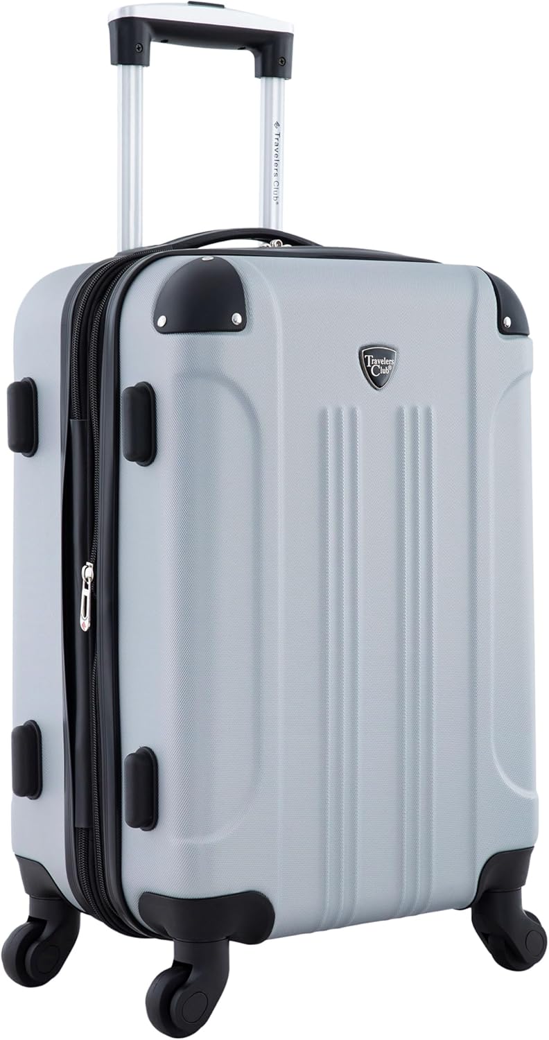 Detalle de Travelers Club Chicago Hardside Erweiterbare Spinner – Gepäckstücke