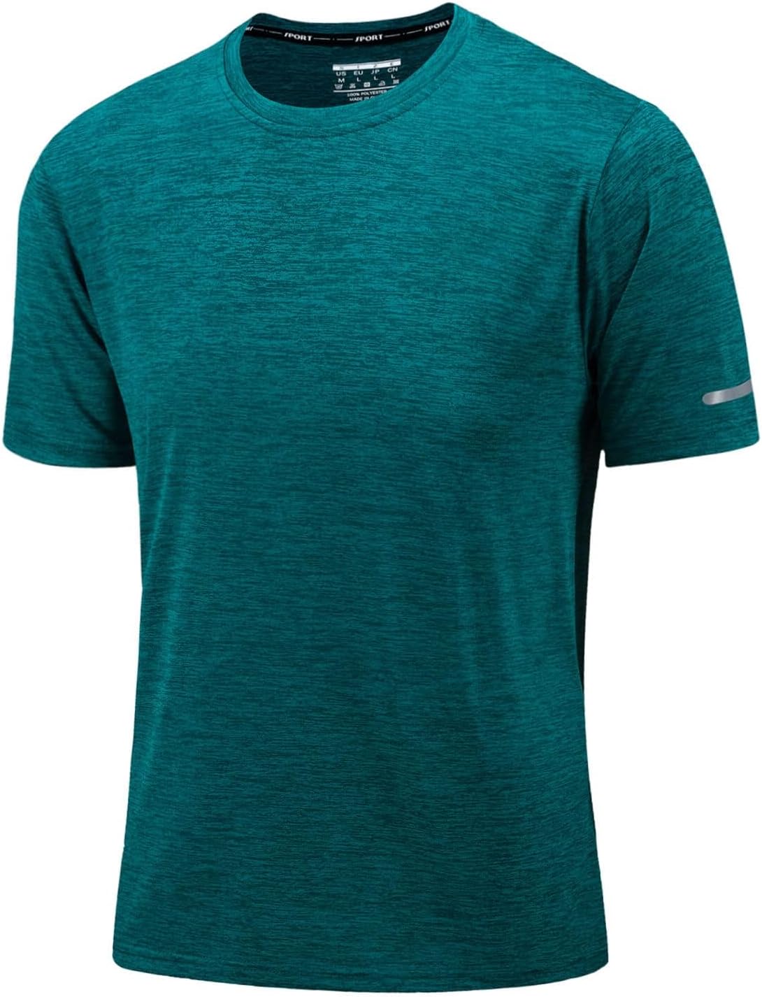 Thumbnail 5 de KEFITEVD Herren Funktionsshirt (Kurzarm) – schnelltrocknend, atmungsaktiv mit reflektierenden Streifen