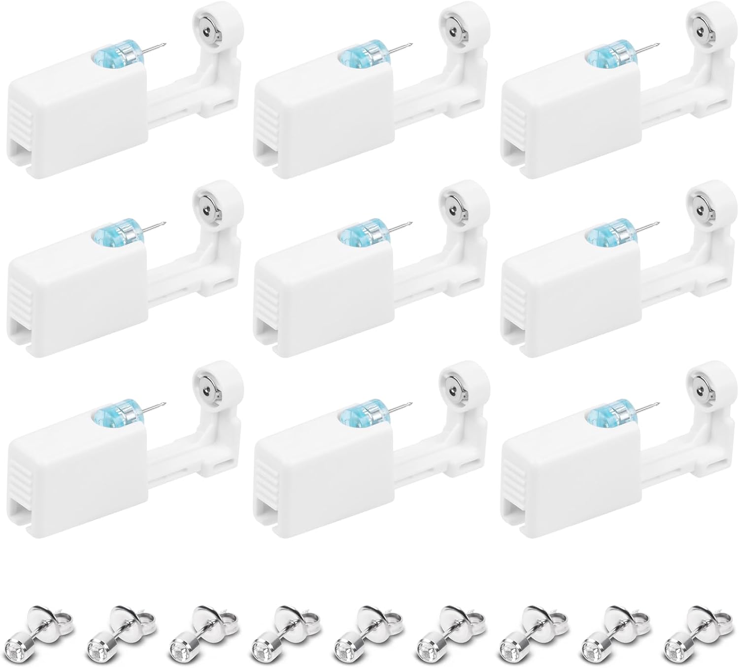 Detalle de Aucuu perceur d’oreille auto-perçant (pistolets de piercing) en acier inox 316L, kit pour femmes et hommes