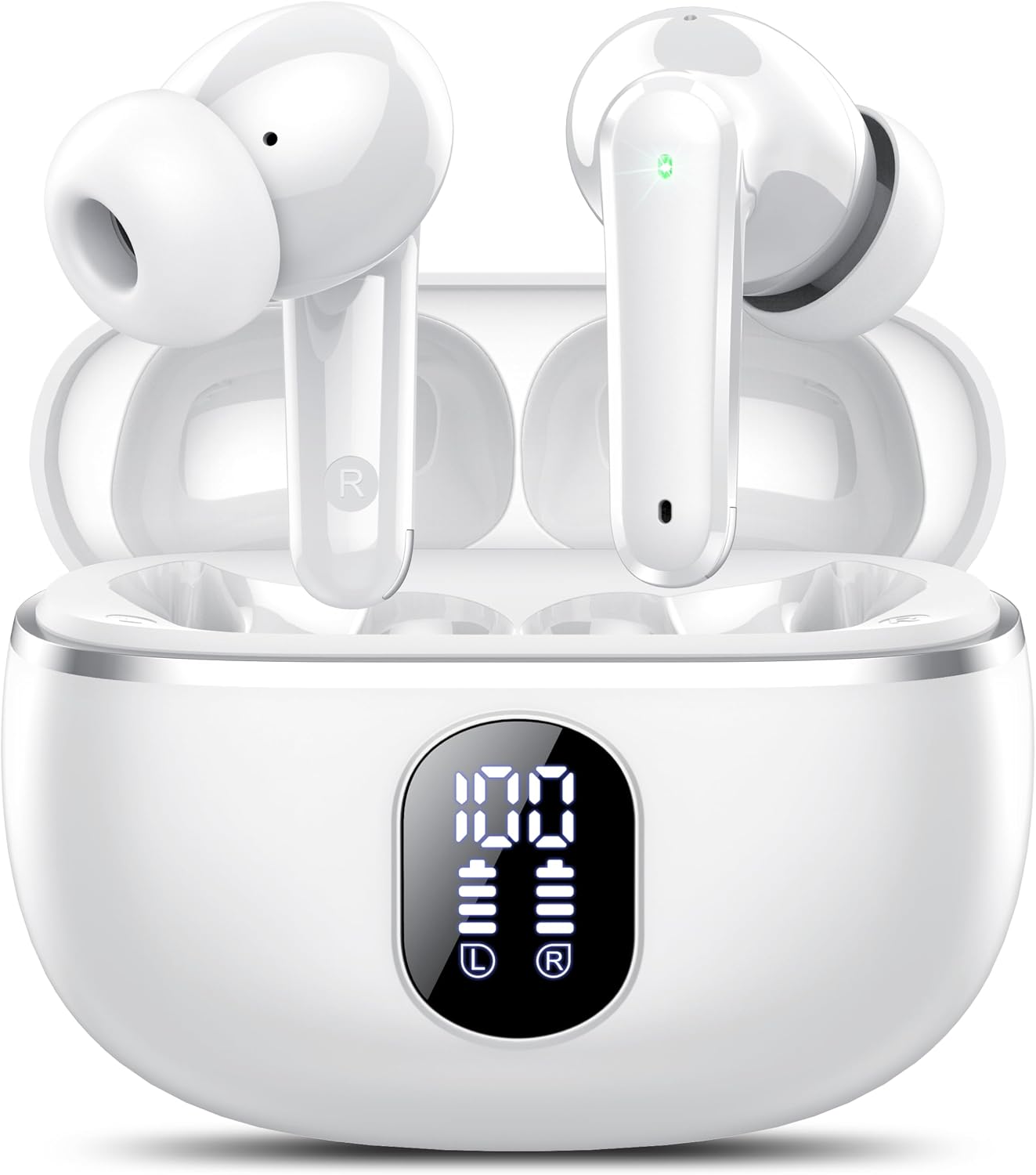 Detalle de 2026 Kopfhörer Kabellos Bluetooth 5.4 – In Ear, IPX7, 50 Stunden Akku, ENC Mikrofone