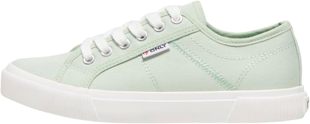 Detalle de ONLY Damen Onlnicola Canvas Sneaker Noos – Sneaker aus Canvas für Damen