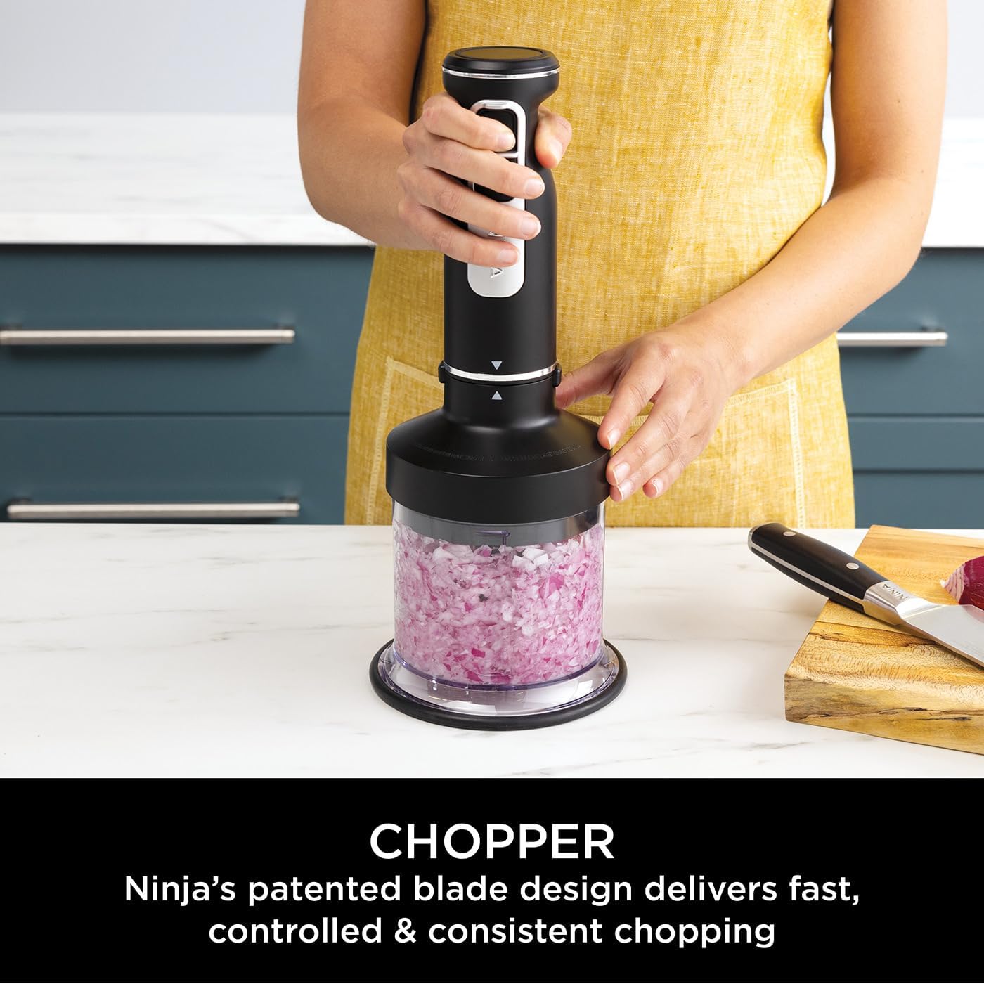 Thumbnail 5 de Ninja Foodi 3-in-1 Hand Blender, Hand Mixer & Chopper (CI100UK) with 850W Powerbase