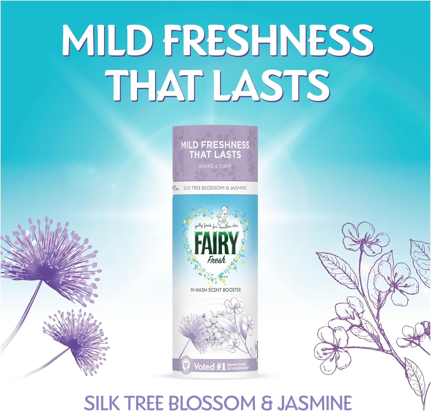 Detalle 2 de Fairy In‑Wash Scent Booster Silk Tree Blossom 155 g