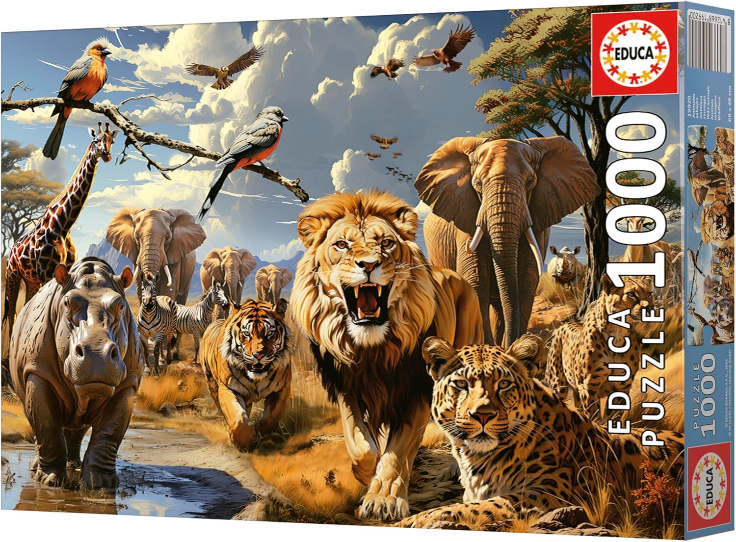 Thumbnail 5 de Puzzle Educa 1000 pièces Animaux sauvages – 68 x 48 cm (à partir de 14 ans)
