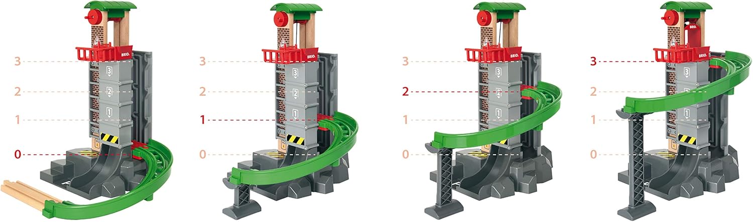 Thumbnail 2 de BRIO World Lift & Load Warehouse Set 32-piece
