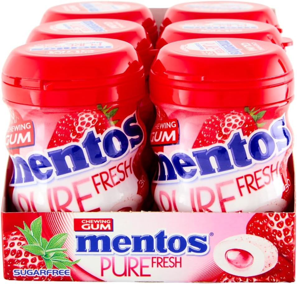 Thumbnail 5 de Mentos Pure Fresh Strawberry 6 barattoli 🍓