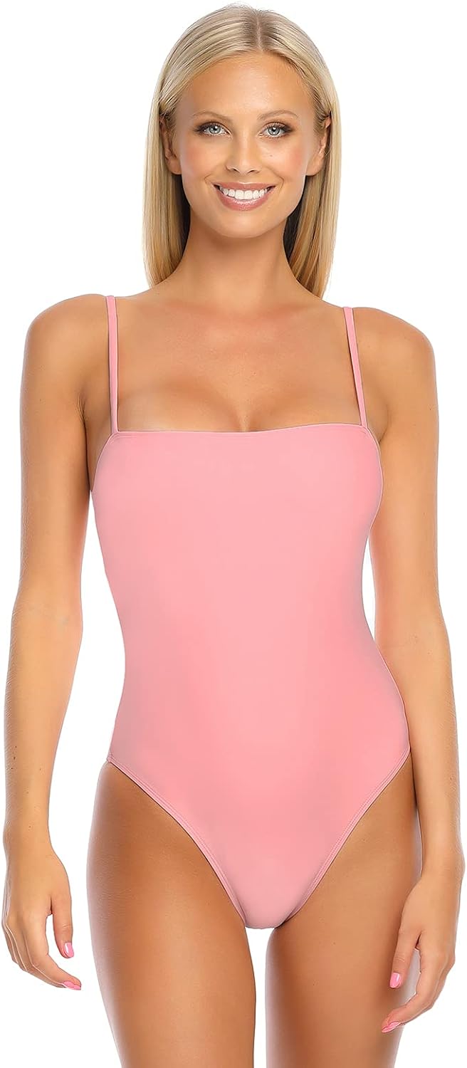 Detalle de RELLECIGA Women's Bandeau One Piece Swimsuit