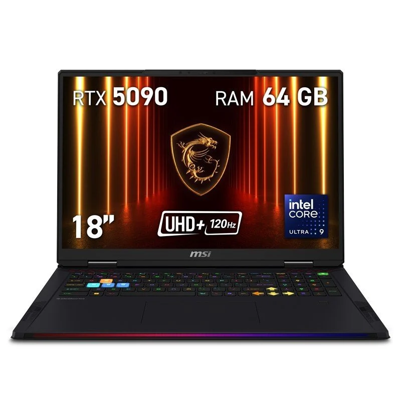 Detalle de MSI Raider 18 HX AI: portátil 18" para gaming extremo y creación profesional