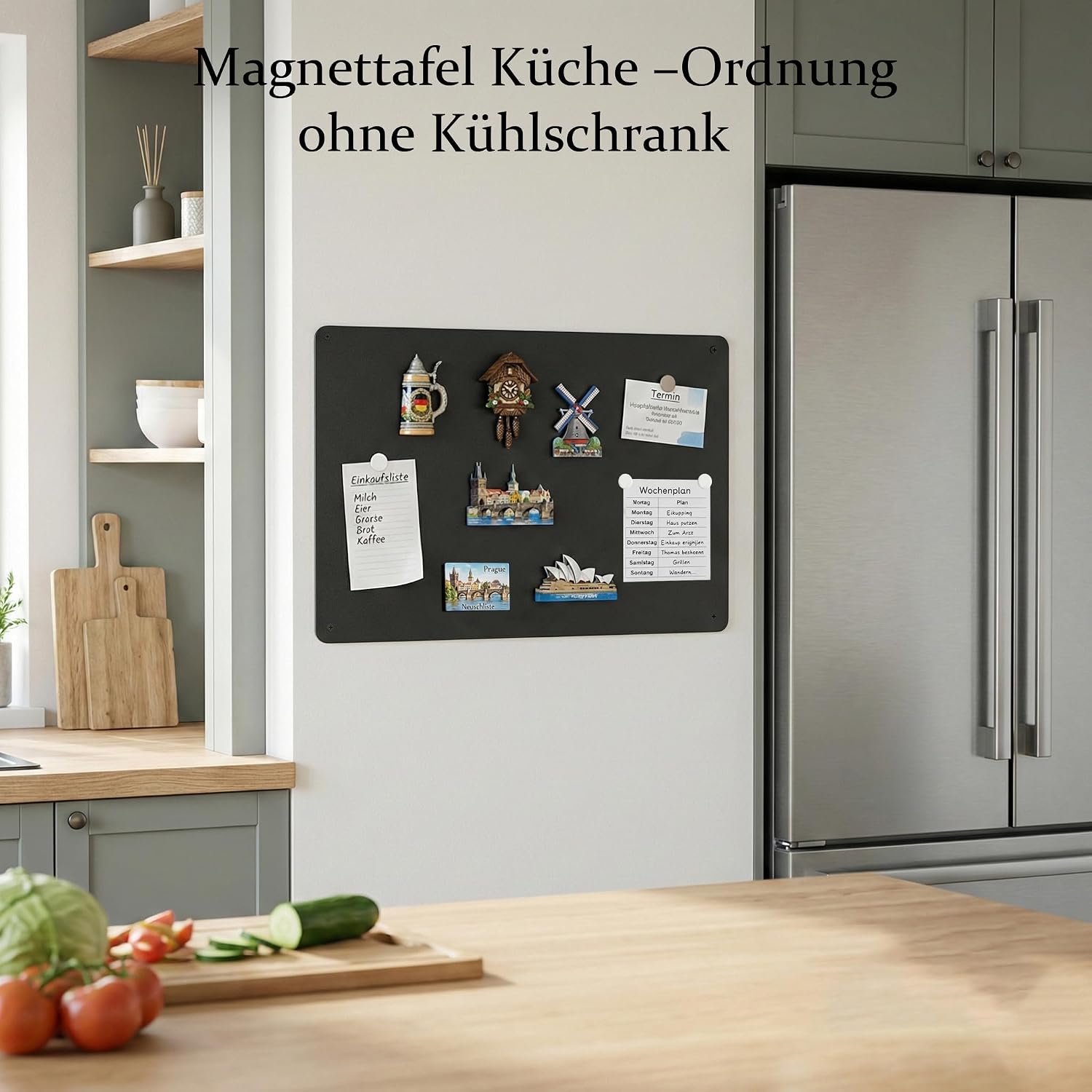 Thumbnail 4 de Qiytecno Magnettafel Schwarz 30x50 cm