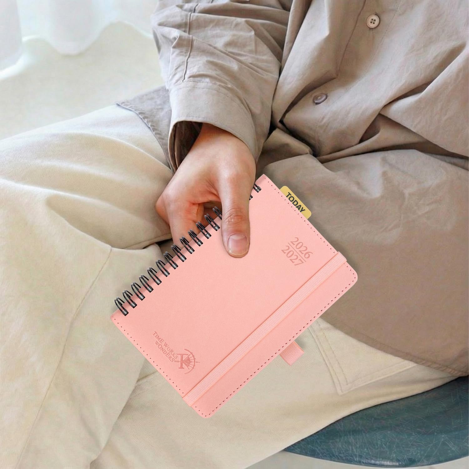 Thumbnail 6 de POP RUN Taschenkalender 2026/2027 Klein (Aug. 2026 – Dez. 2027) Ringbuch mit Softcover, A6, lila
