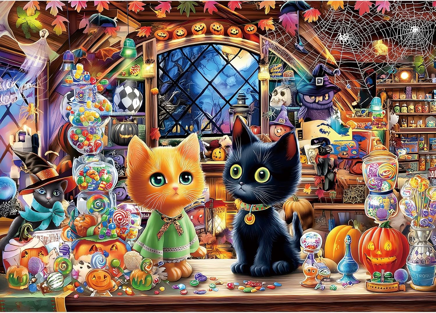 Detalle de PuzzOne Halloween Puzzle, 1,000 Pieces