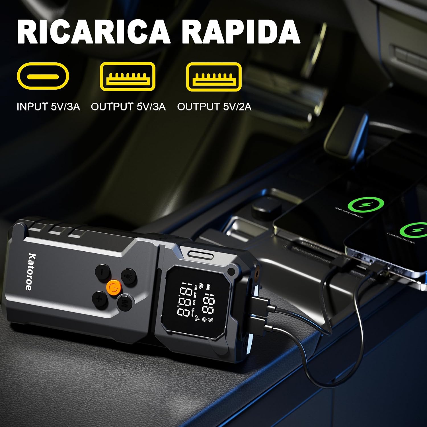 Thumbnail 3 de KATOROE Avviatore batteria 12V 4000A