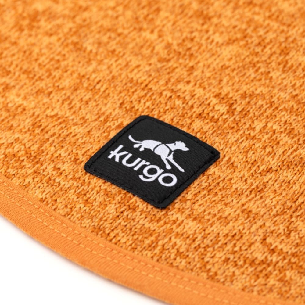 Detalle de Kurgo K9 Core Hundepullover – Leichtes Fleece, 2-Wege-Reißverschluss, Größe S, Orange