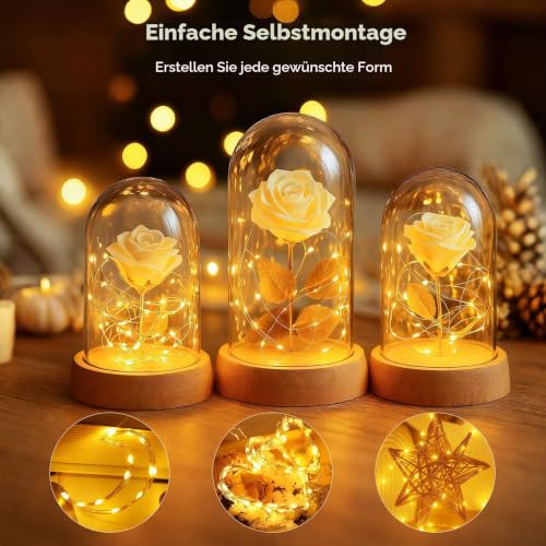Thumbnail 3 de Bitjam 2er-Set LED-Lichterkette 100 LED, 10 m, Batterie & Timer – Innen