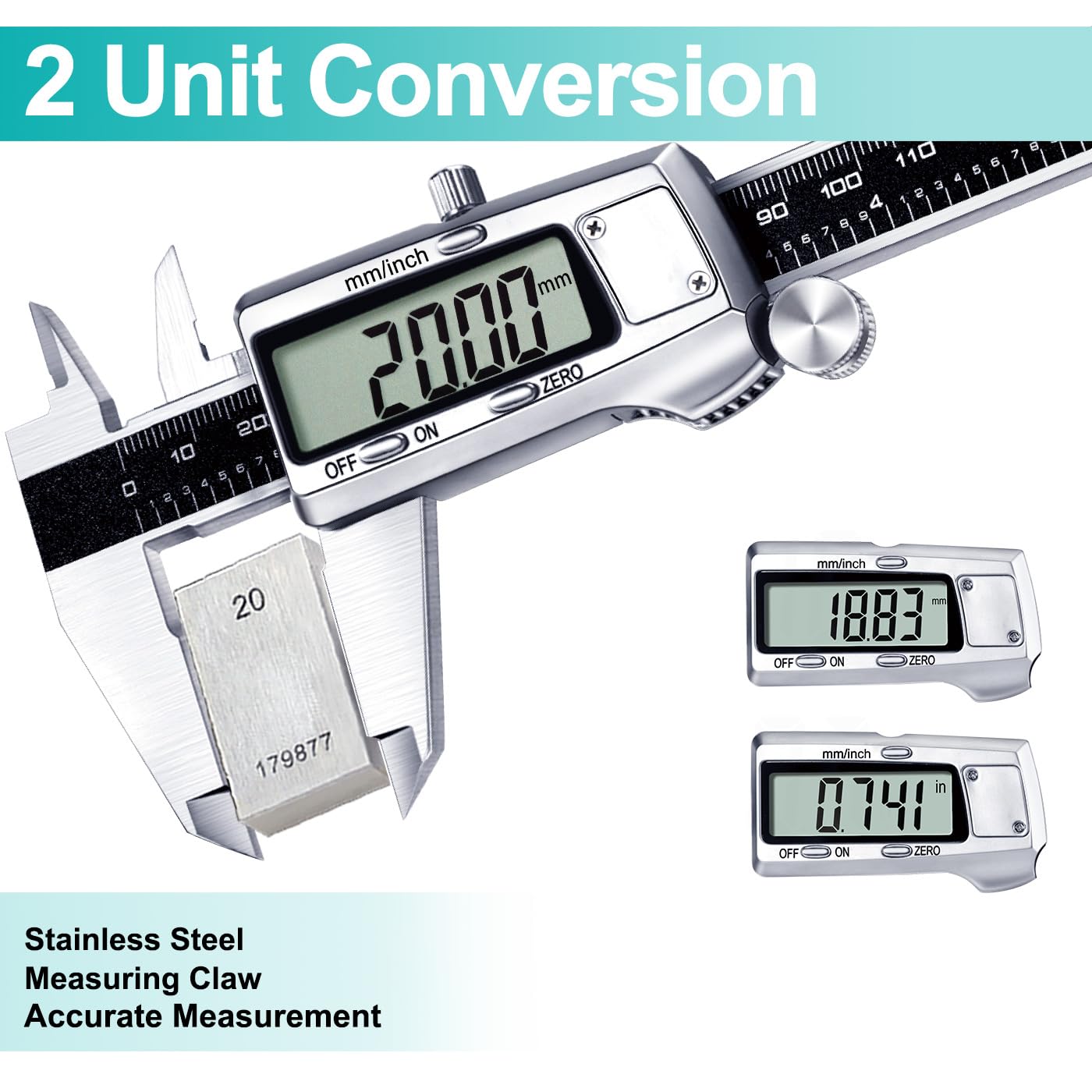 Detalle 2 de Kynup Digital Caliper 150mm electronic caliper