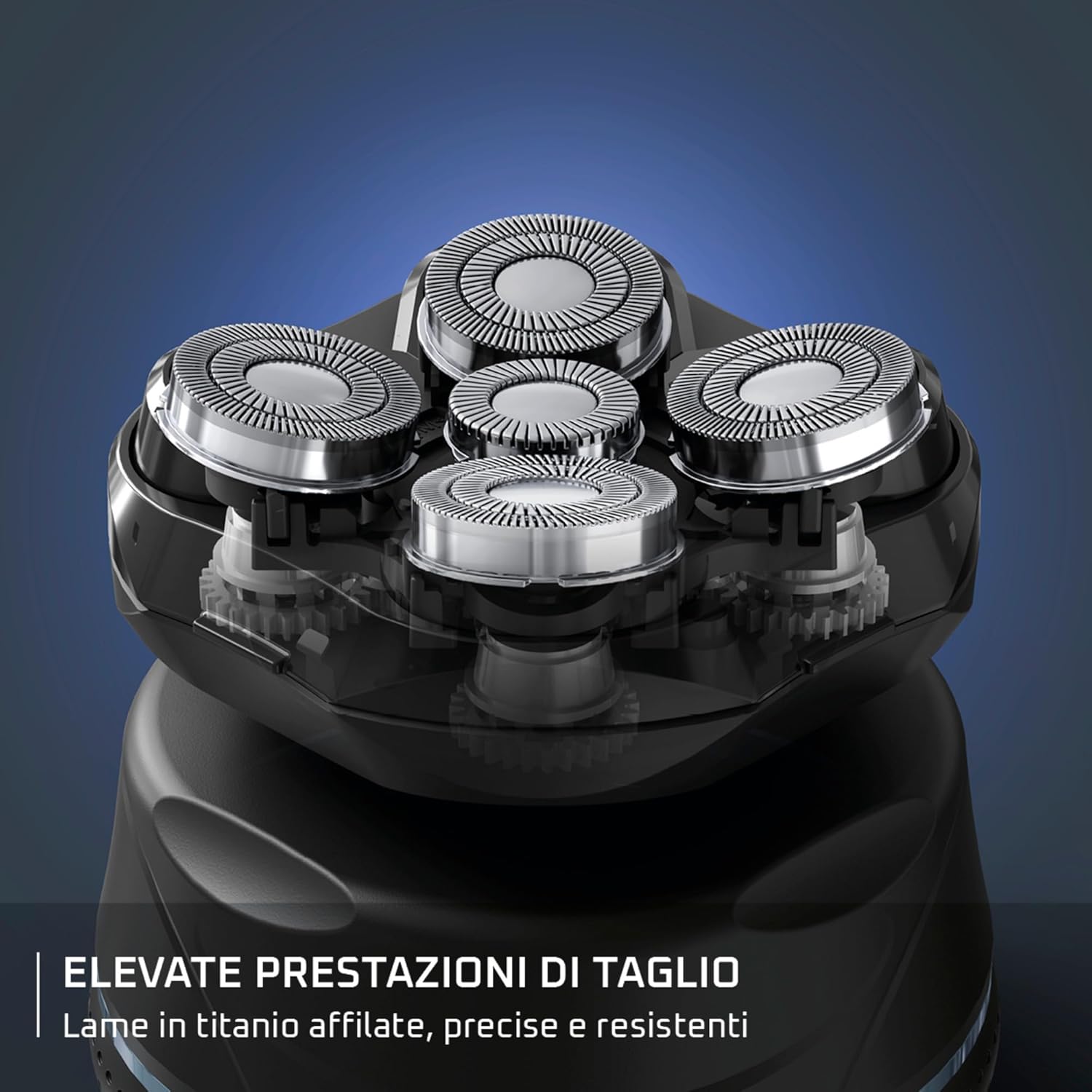 Detalle de Rowenta GentleBald TN3110E0: rasoio a 5 testine in titanio con tecnologia GentleSkin