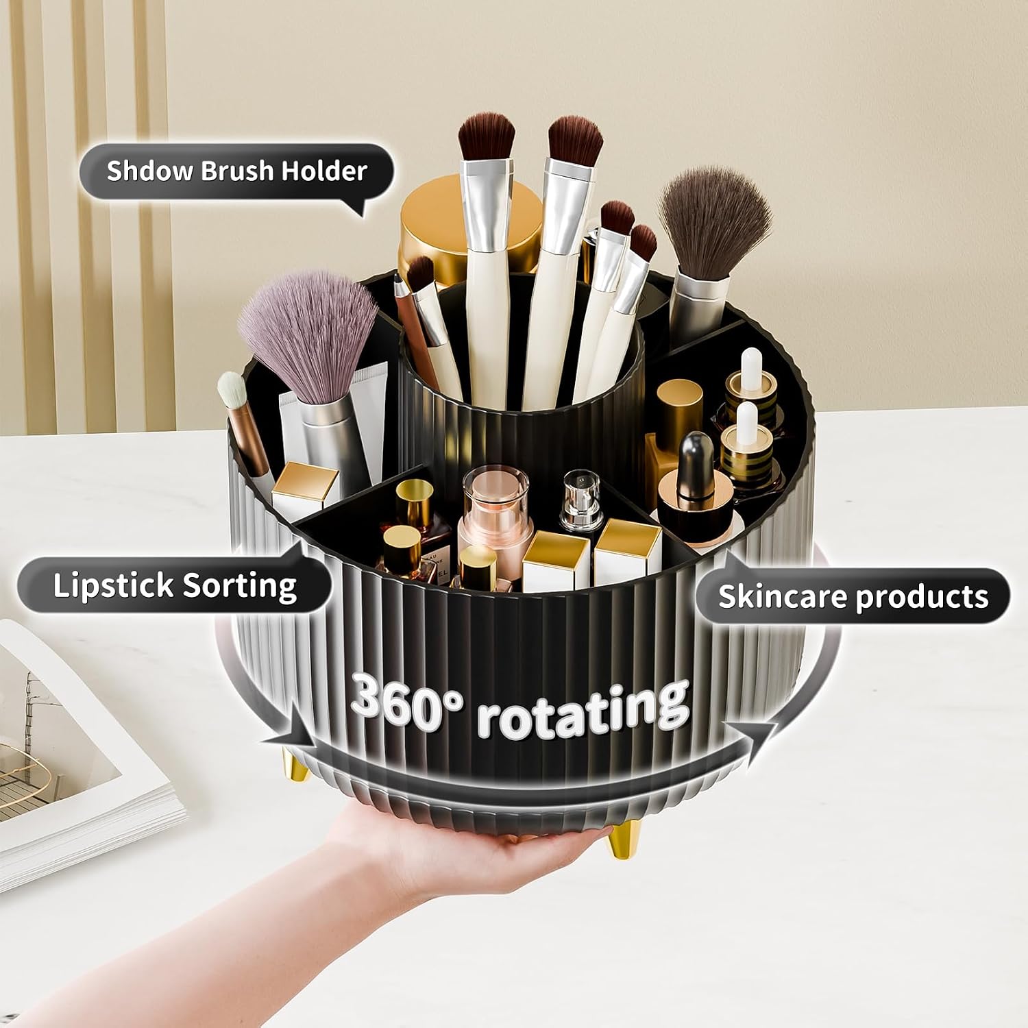 Thumbnail 1 de Fanado 360° Rotating Makeup Organiser