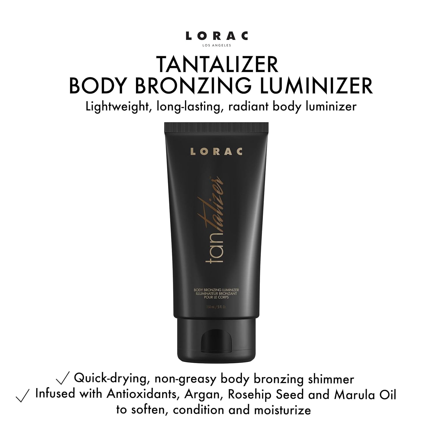 Detalle 2 de Lorac Tantalizer Body Bronzing Luminizer makeup glow